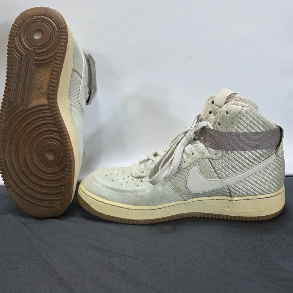 Nike Air Force 1 Hi Premium Light Bone‎ 654440 004 Men's US Size 12 2015
